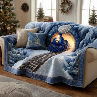 Yuletide Express Quilted Sofa Cover GFTOTG1609