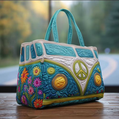 Hippie Van Quilted Tote Bag GFTOTG161