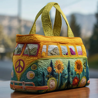 Hippie Van Quilted Tote Bag GFTOTG163