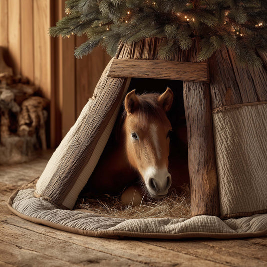 Horse Quilted Tree Skirt GFTOTG1630