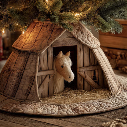 Horse Quilted Tree Skirt GFTOTG1633