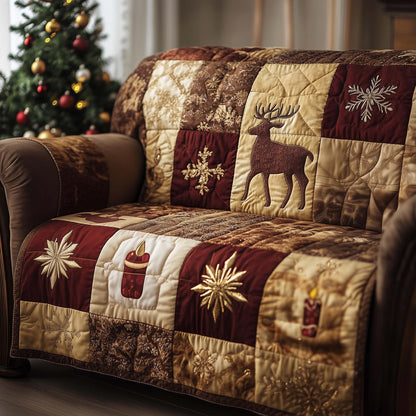 Christmas Patchwork Quilted Sofa Cover GFTOTG1638