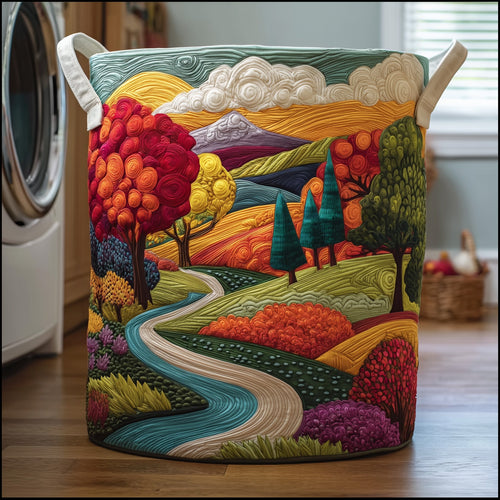 Serene Autumn Quilted Laundry Basket GFTOTG166