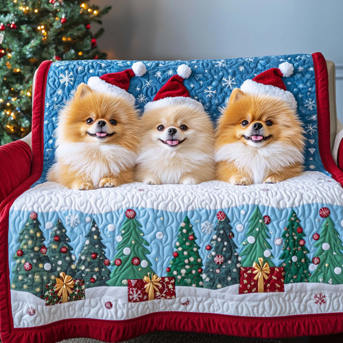 Jolly Pomeranian Quilted Sofa Cover GFTOTG1662
