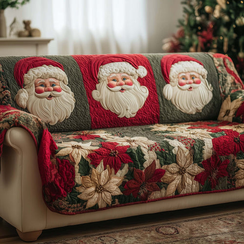 Jolly Santa Quilted Sofa Cover GFTOTG1667