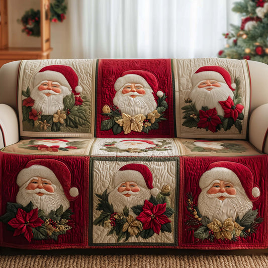 Jolly Santa Quilted Sofa Cover GFTOTG1669