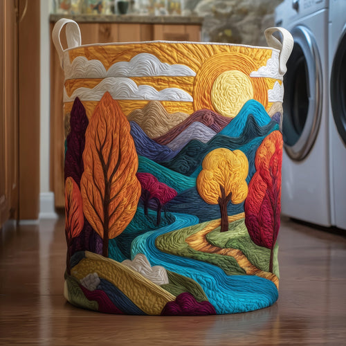 Serene Autumn Quilted Laundry Basket GFTOTG167