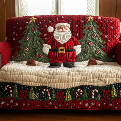 Jolly Santa Quilted Sofa Cover GFTOTG1670