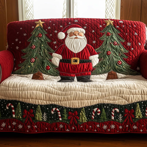 Jolly Santa Quilted Sofa Cover GFTOTG1670