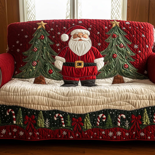 Jolly Santa Quilted Sofa Cover GFTOTG1670