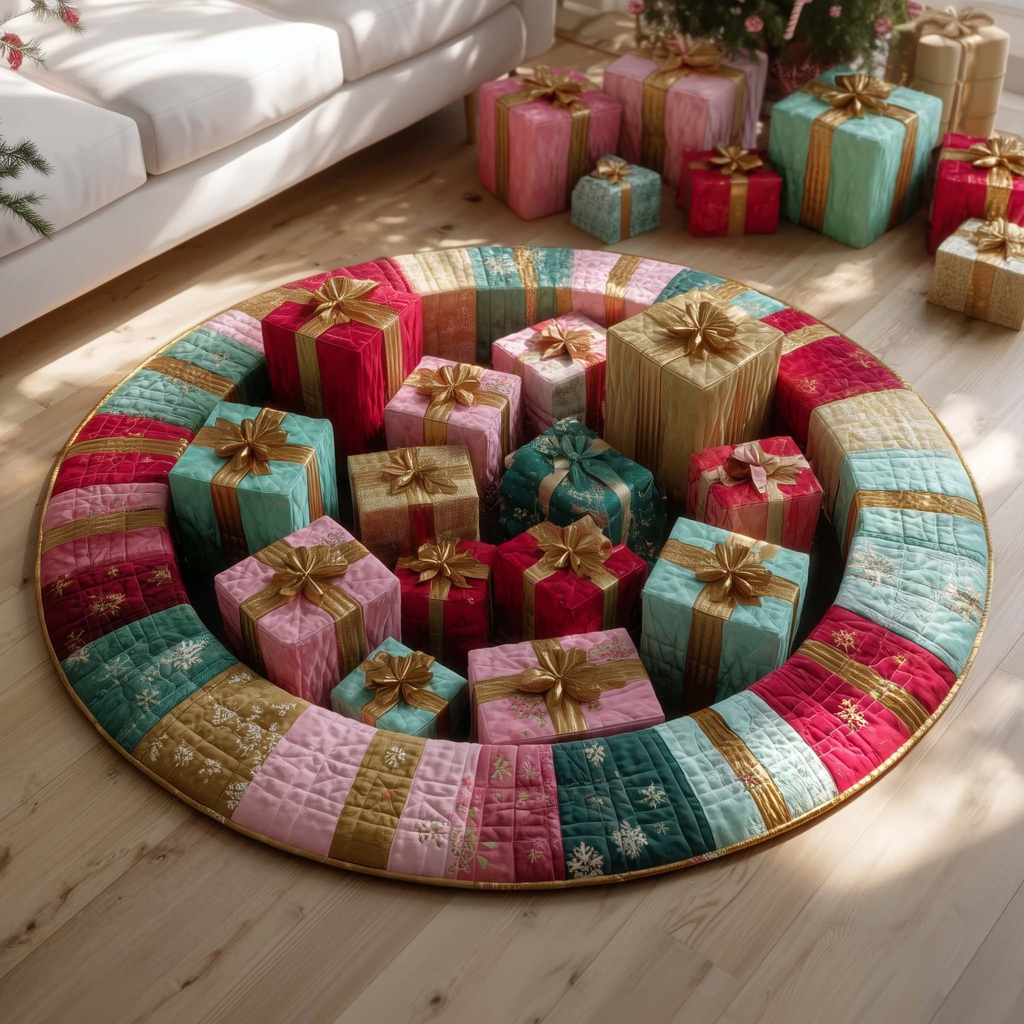 Jolly Christmas Quilted Round Mat GFTOTG1681