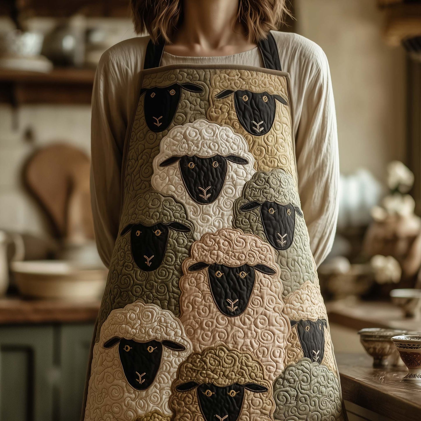 Adorable Sheep Quilted Apron GFTOTG1686