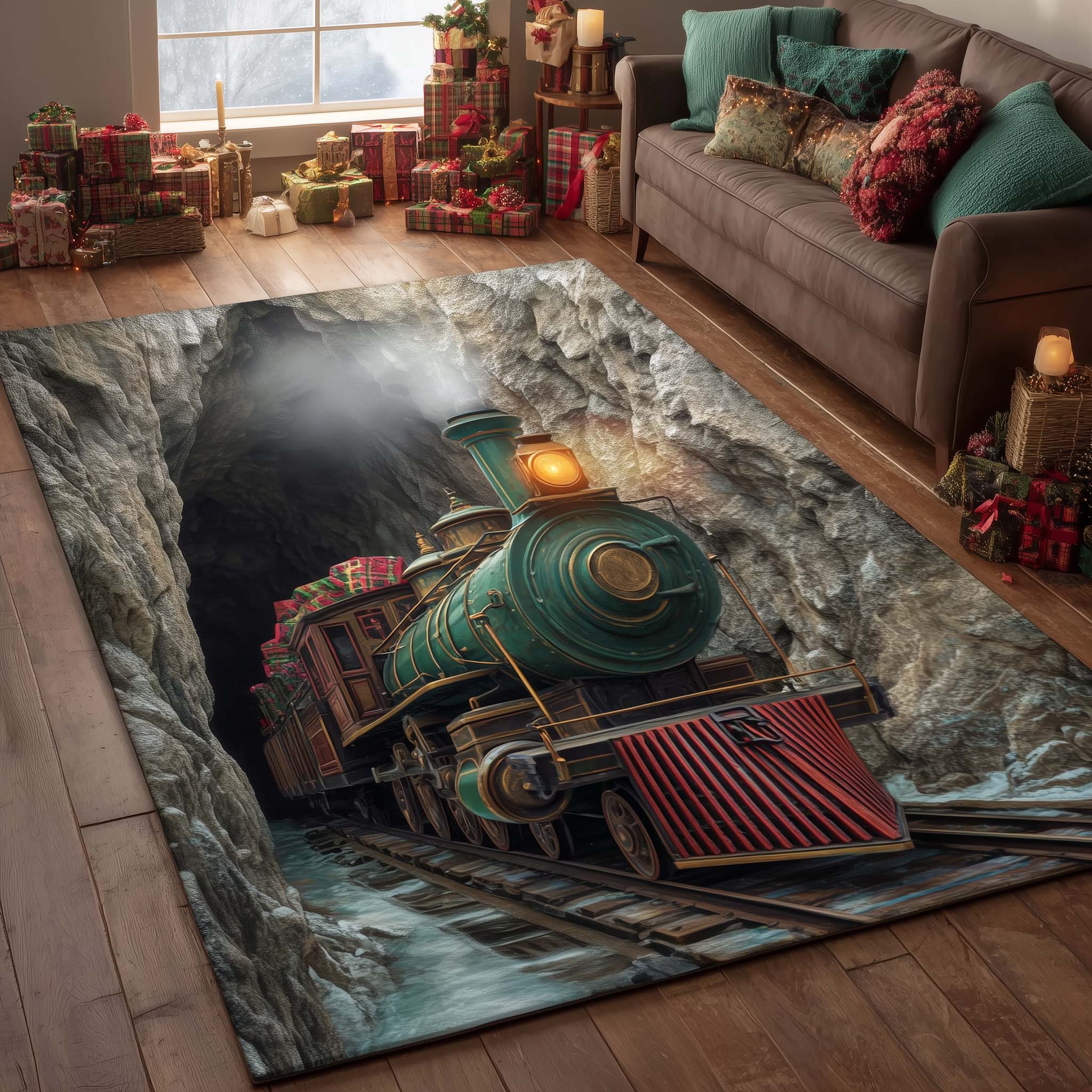 American Express Rug Yuletide Express Area Rug GFTOTG1694 – Patchique Store
