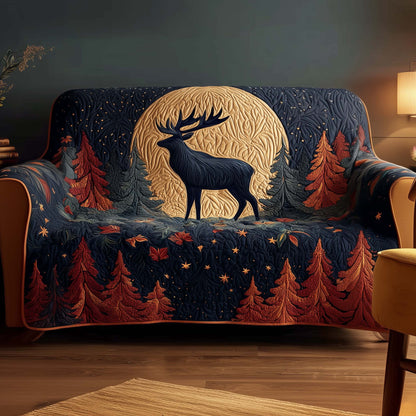 Deer Silhouette Quilted Sofa Cover GFTOTG1706