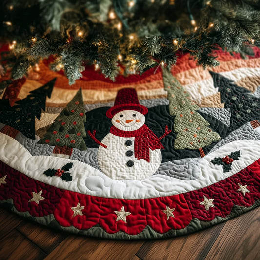 Jolly Snowman Quilted Tree Skirt GFTOTG1712