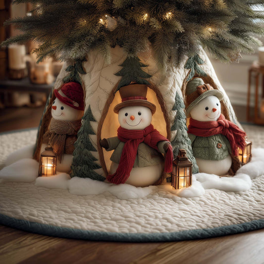 Jolly Snowman Quilted Tree Skirt GFTOTG1715