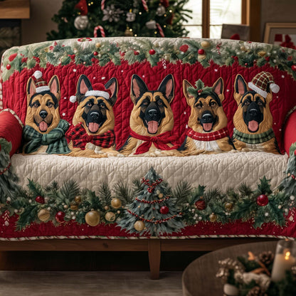 German Shepherd Quilted Sofa Cover GFTOTG1717