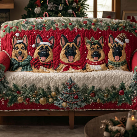 German Shepherd Quilted Sofa Cover GFTOTG1717