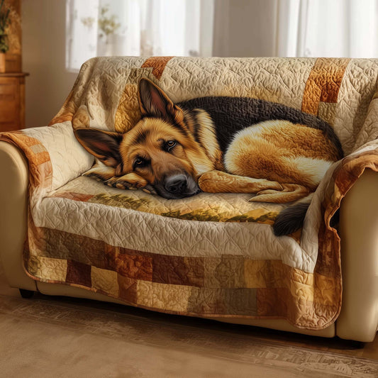 German Shepherd Quilted Sofa Cover GFTOTG1719