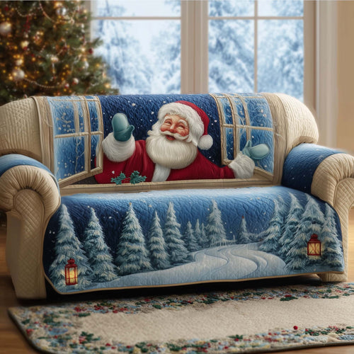 Jolly Santa Quilted Sofa Cover GFTOTG1722