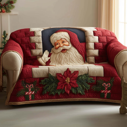 Jolly Santa Quilted Sofa Cover GFTOTG1723