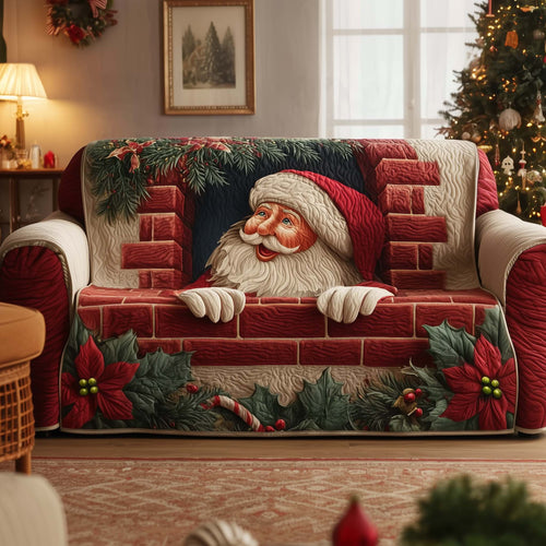 Jolly Santa Quilted Sofa Cover GFTOTG1724