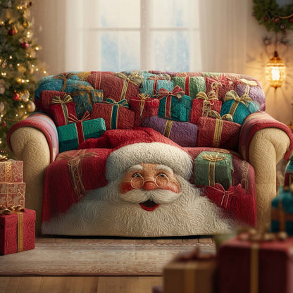 Jolly Santa Quilted Sofa Cover GFTOTG1727