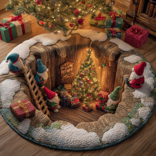 Holiday Gift Chaos Quilted Round Mat GFTOTG1728