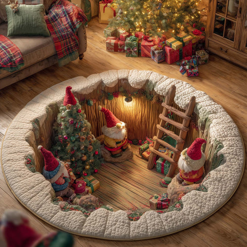 Holiday Gift Chaos Quilted Round Mat GFTOTG1729