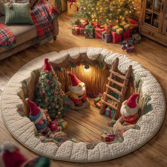 Holiday Gift Chaos Quilted Round Mat GFTOTG1729