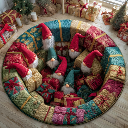 Holiday Gift Chaos Quilted Round Mat GFTOTG1733