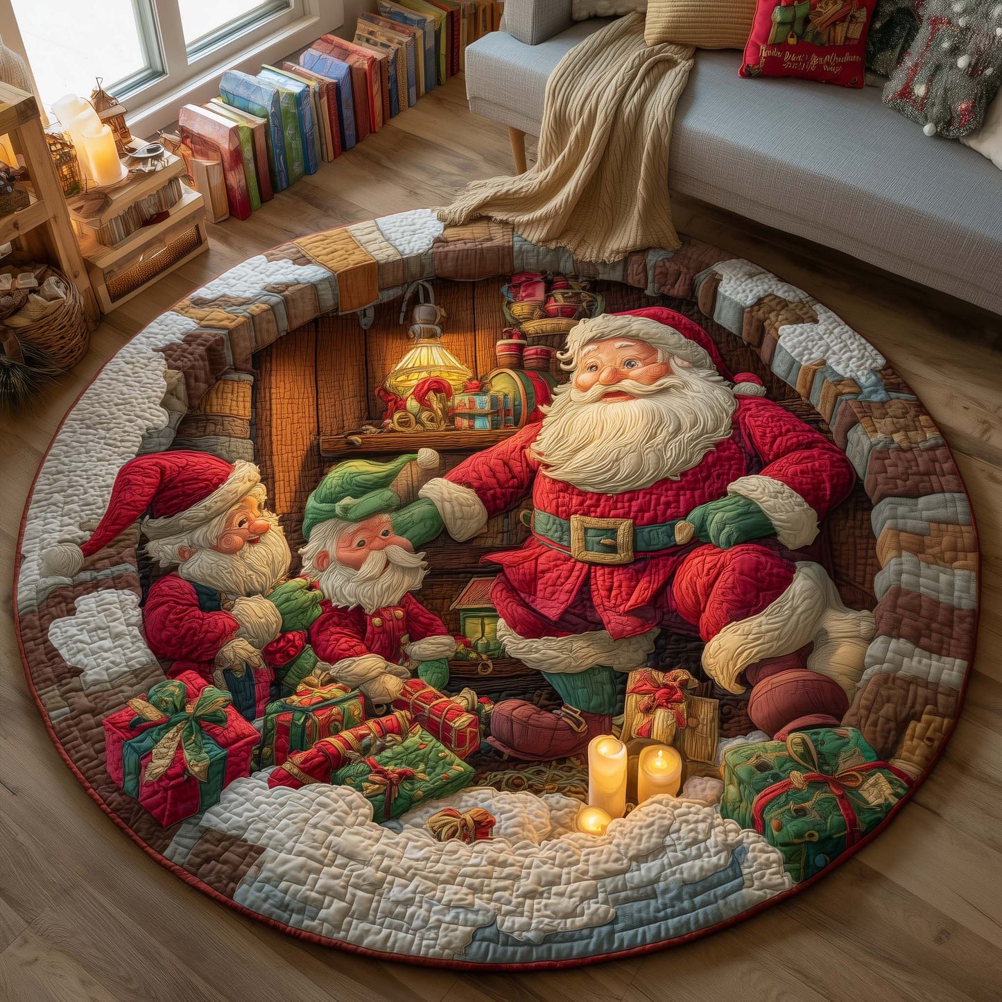 Jolly Chaos Quilted Round Mat GFTOTG1740