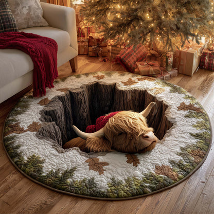 Holiday Farmstead Quilted Round Mat GFTOTG1743