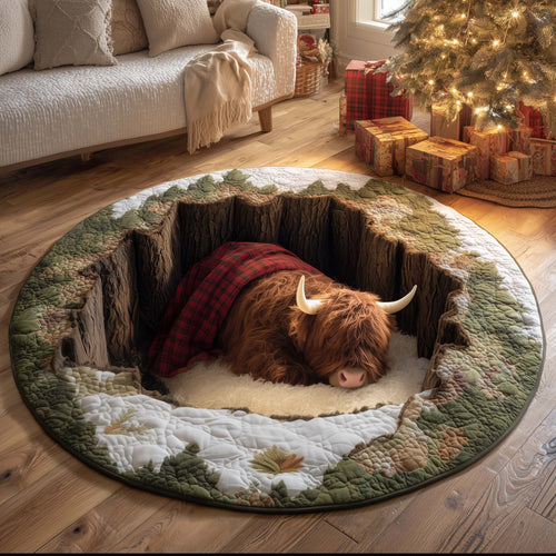 Holiday Farmstead Quilted Round Mat GFTOTG1744