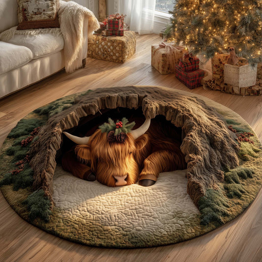 Holiday Farmstead Quilted Round Mat GFTOTG1745