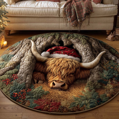Holiday Farmstead Quilted Round Mat GFTOTG1746
