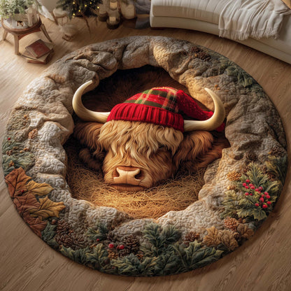Holiday Farmstead Quilted Round Mat GFTOTG1747
