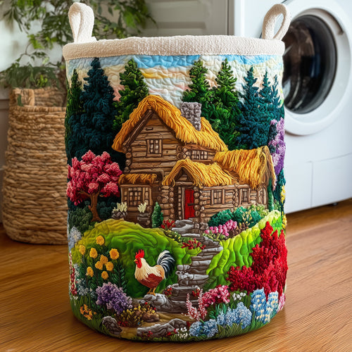 Farmlife Quilted Laundry Basket GFTOTG175