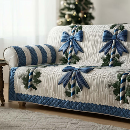 Candy Cane Quilted Sofa Cover GFTOTG1750