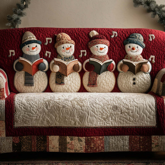 Jolly Snowman Quilted Sofa Cover GFTOTG1757