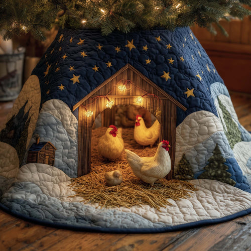 Chicken Coop Quilted Tree Skirt GFTOTG1760