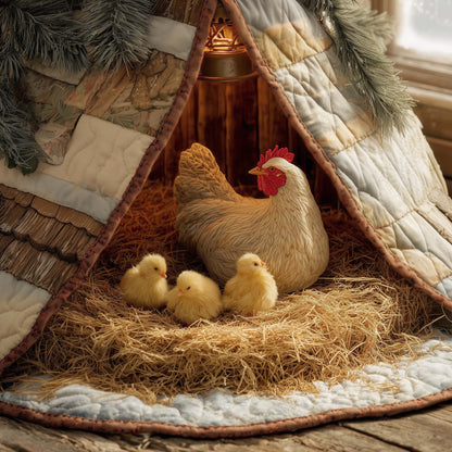 Chicken Coop Quilted Tree Skirt GFTOTG1762