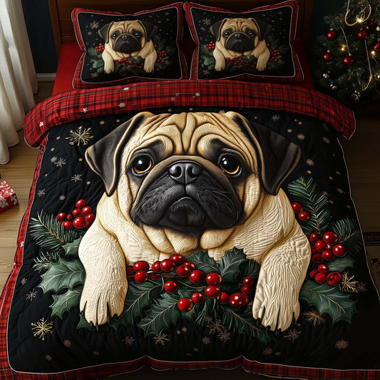Adorable Pug Duvet Cover Set GFTOTG1773