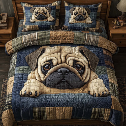 Adorable Pug Duvet Cover Set GFTOTG1774