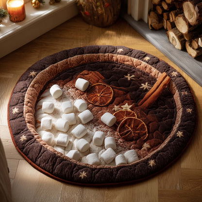 Hot Chocolate Quilted Round Mat GFTOTG1792