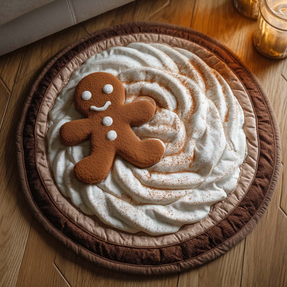 Hot Chocolate Quilted Round Mat GFTOTG1794