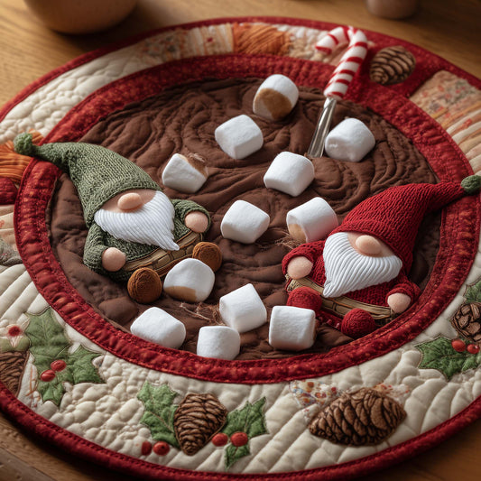 Hot Chocolate Quilted Round Mat GFTOTG1795