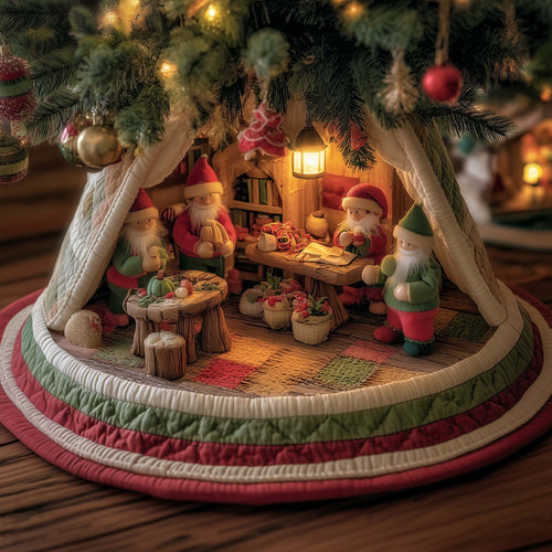 Elf Workshop Quilted Tree Skirt GFTOTG1799