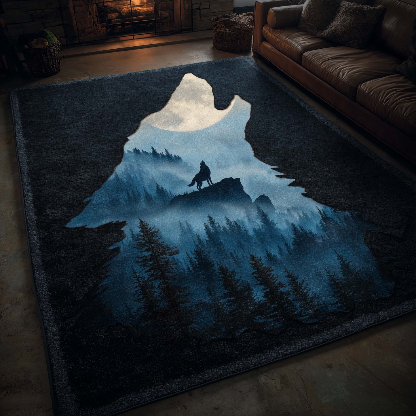 Wild Howl Area Rug GFTOTG1806