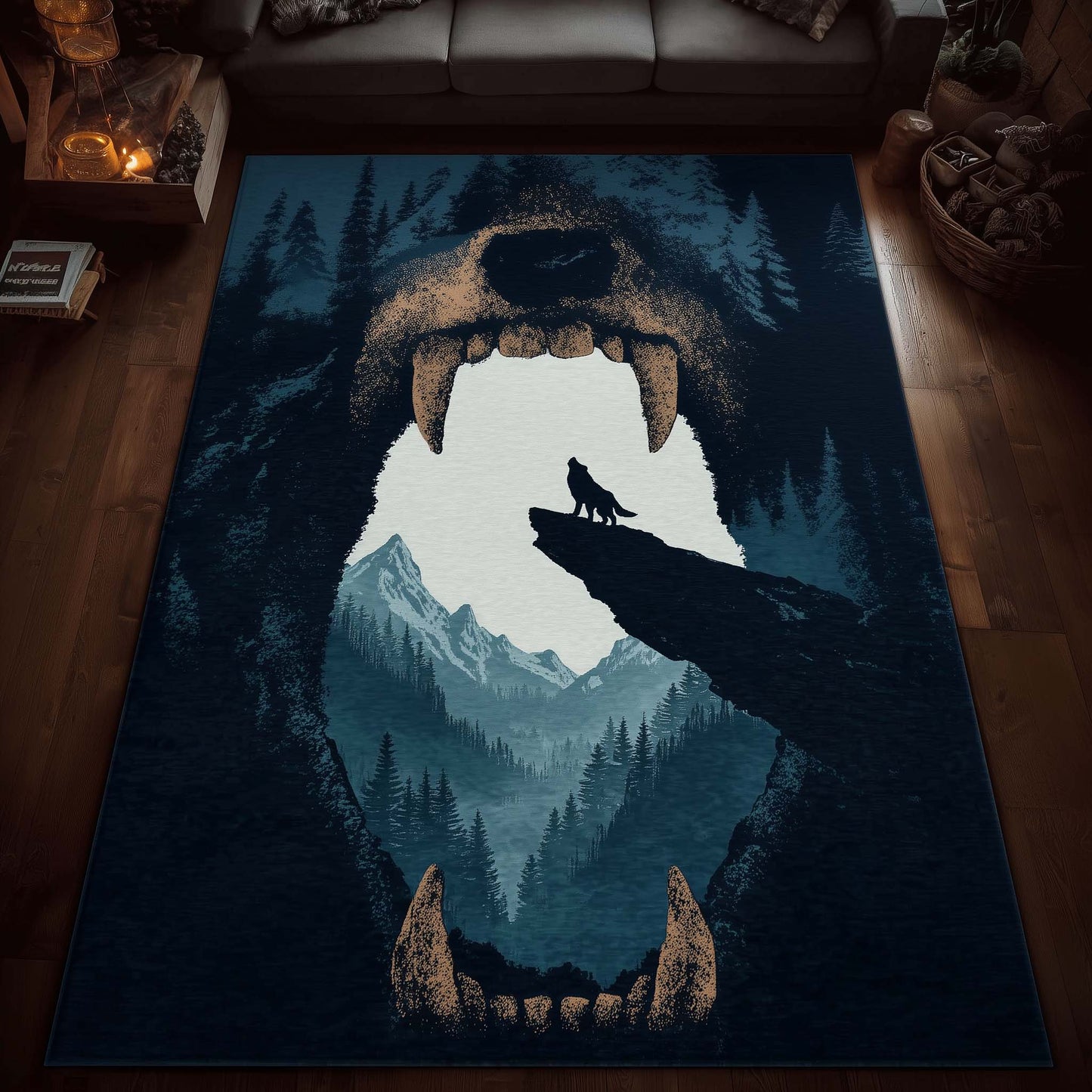 Wild Howl Area Rug GFTOTG1807